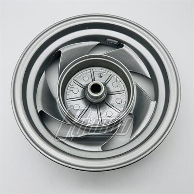 供应踏板车大公主125 WH125T WH100T喜悦100小公主后轮毂钢圈铝轮