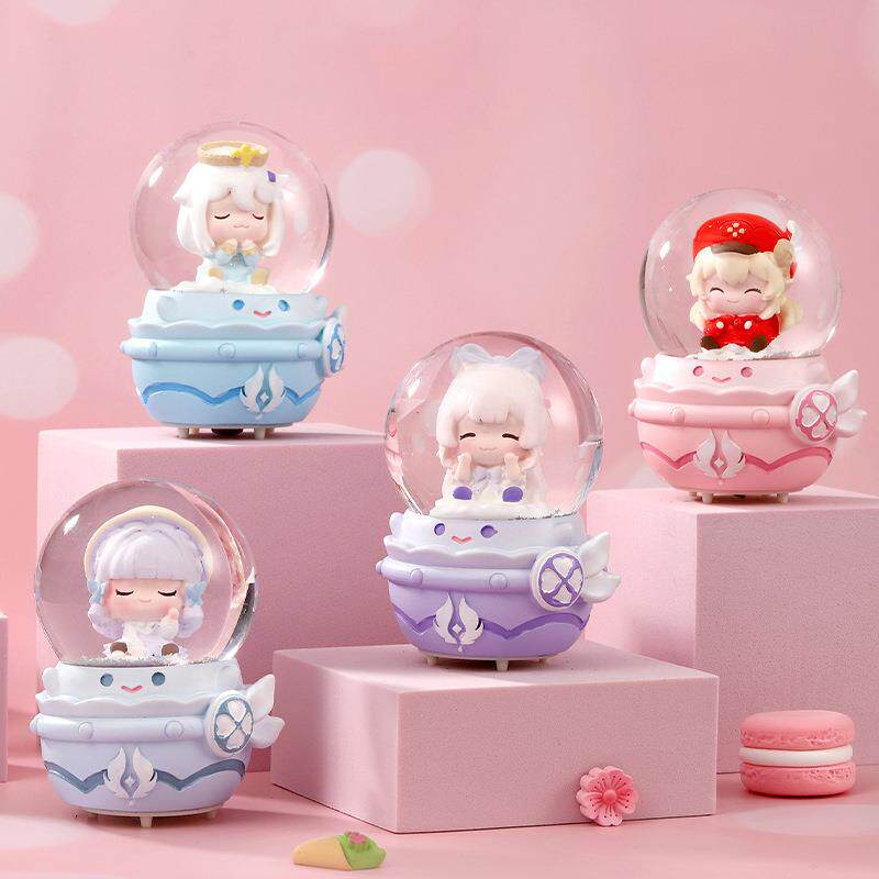 1爱0款0发光水晶球创意款可卡通公仔装饰摆件儿新童水M0431球礼品