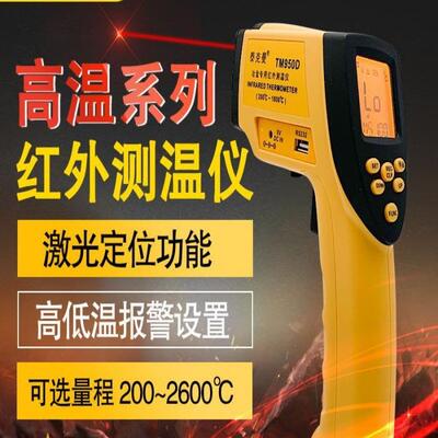 高温红外线测温仪手持测温枪铁水测温仪钢水TM950D/TM980D