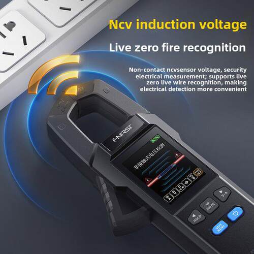 Fnirsi Dmc-100钳形万用表高精度抗烧蚀电流电容器智能家用电工专