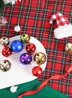 24Pcs Christmas Balls 4/6CM Big Ball Christmas Tree Pendant