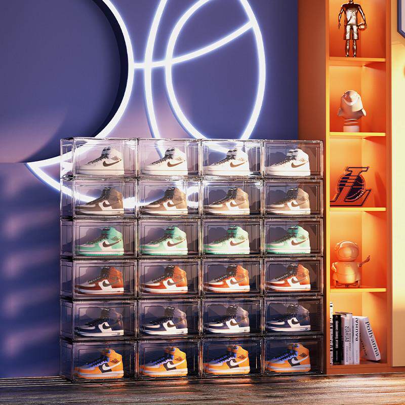 厂家批发透明侧开鞋盒防尘塑料pp鞋架家用鞋子收纳盒宿舍多层鞋柜,居家布艺,收纳盒,淘宝优惠券,粉丝福利购,淘宝优惠卷