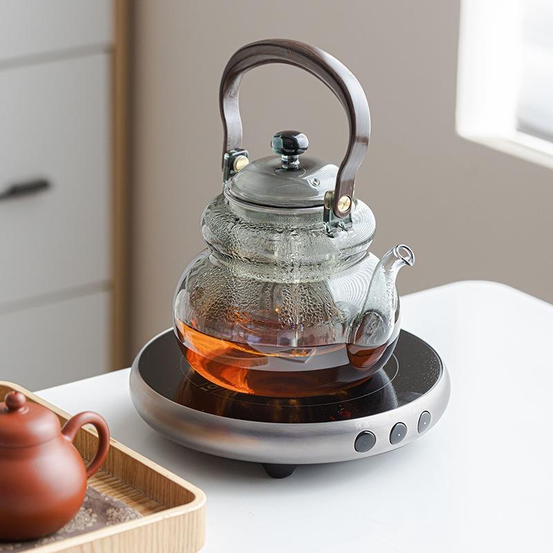 围炉煮茶室内家用网红全套电陶炉煮茶花茶茶具套装玻璃茶壶煮茶器