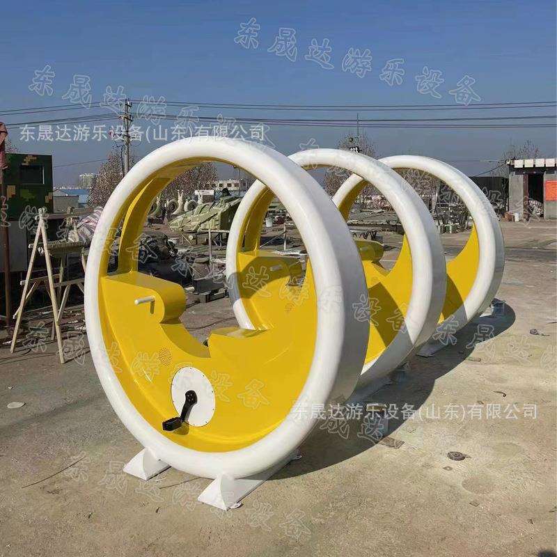 不锈钢脚踏发光喷泉单车游乐场小区室外广场儿童公园互动游乐设施