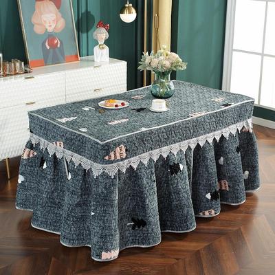 A947桌子罩套烤火方形取暖加厚电炉绒长桌加茶几桌布电新款炉火冬