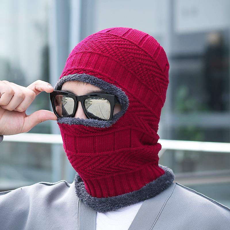 护耳帽子绒毛围脖一体加厚帽子