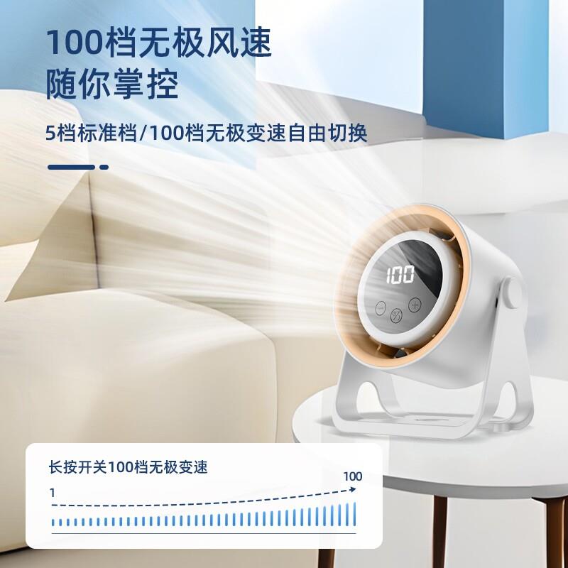 梵施公品家小风扇桌面静音办室充电学生宿舍风迷你型台式F678(K6)