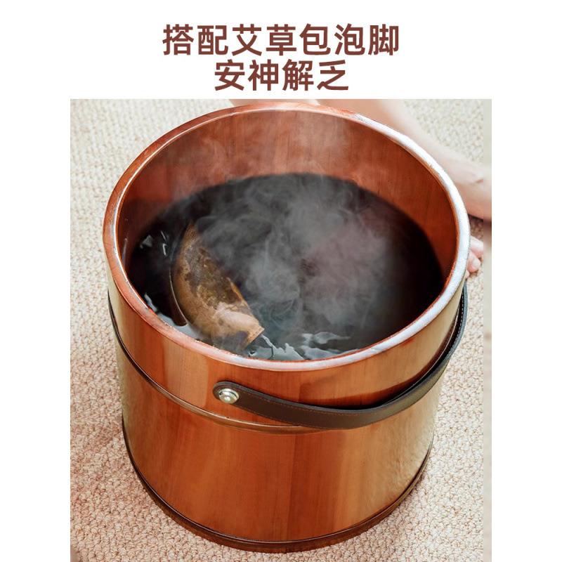 手提泡脚木桶过小腿木质洗脚桶家用按摩足浴桶木质洗脚盆足浴盆