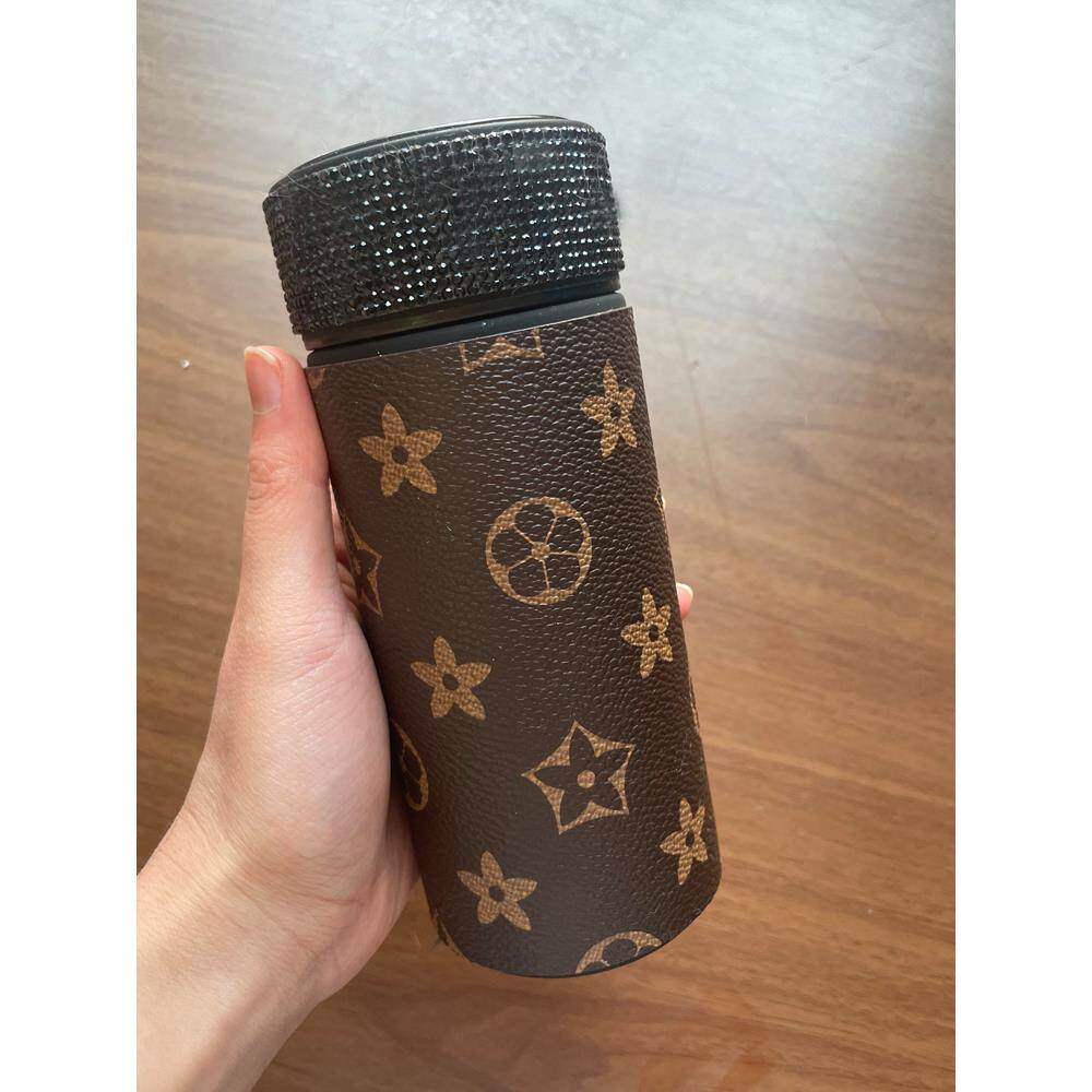 正品网红钻石保温杯女i可ns风携式大度量智能显容示温防摔水杯学