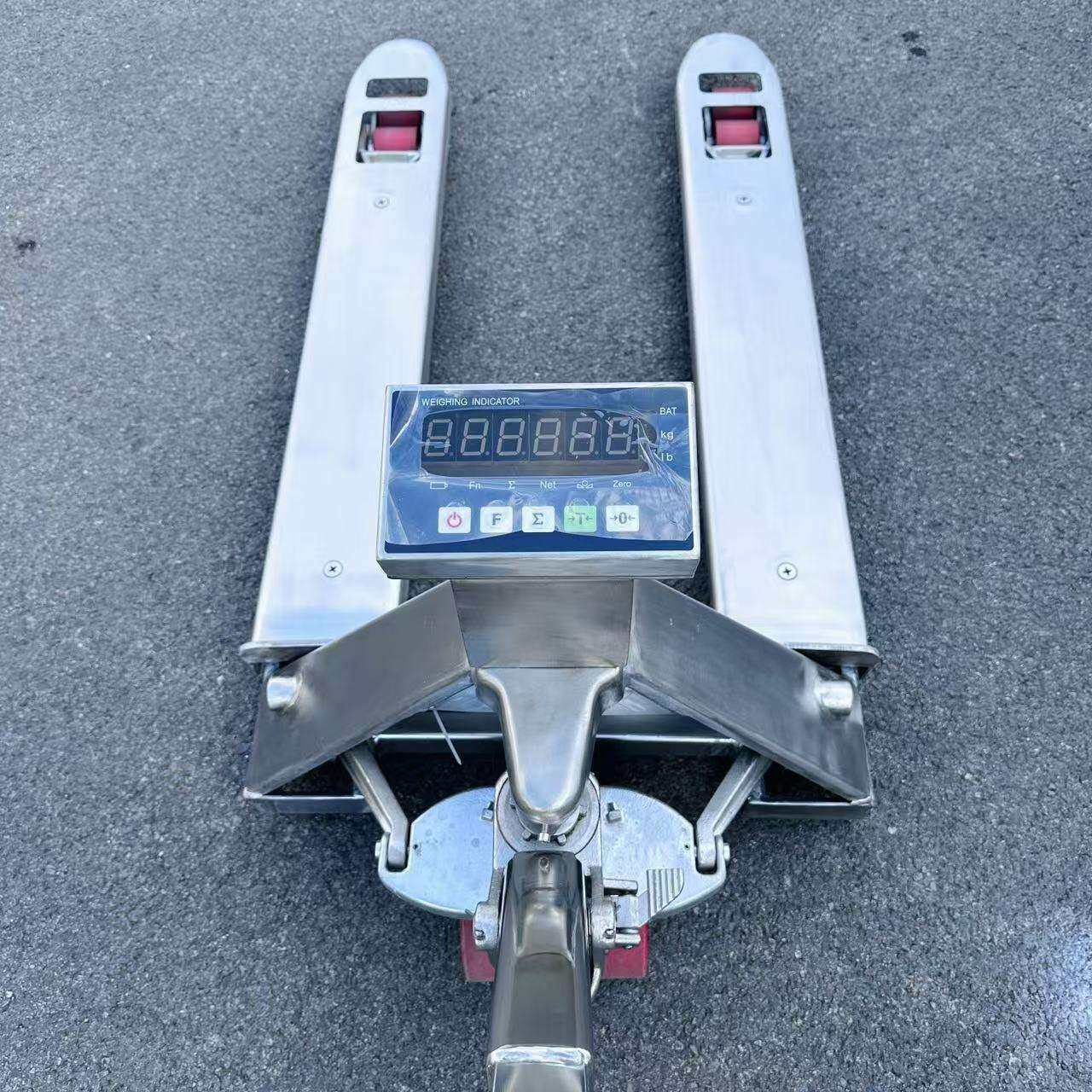 电子秤托板车1吨带电子磅搬运液压车称重2T不锈钢防爆电子叉车秤