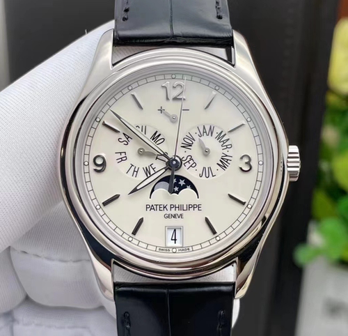 先鉴后发 98新39mm百达翡丽复杂功能时计18k白金表机械5146G