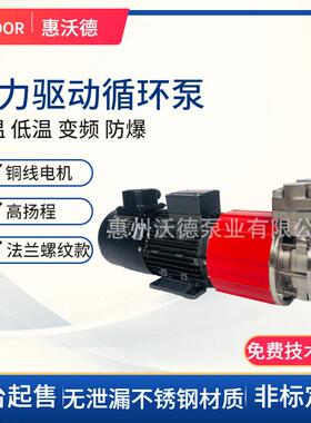 奥兰克磁力泵AMC80-65-200A卧式温防爆热水热油漩涡低温液氮泵