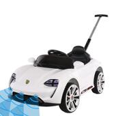 高档儿童电动玩具汽四轮可车坐人充电小遥控3手推杆宝宝男女孩1到