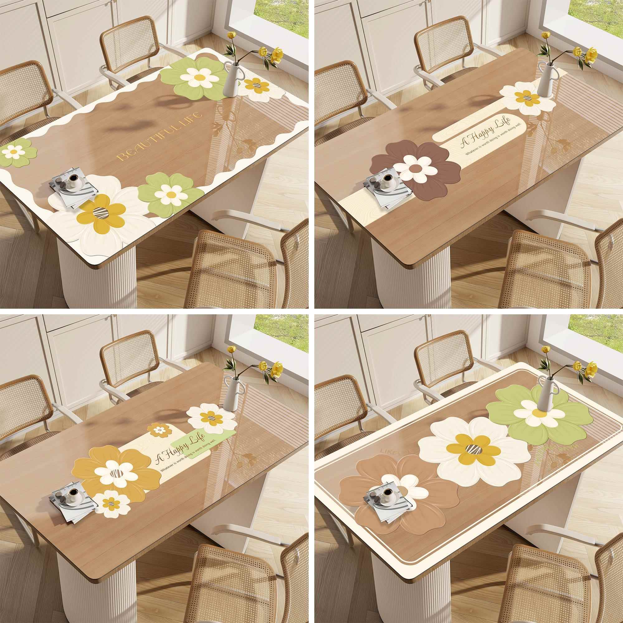 透明餐桌软玻璃垫桌布免洗防油防水防烫台PVC茶几垫布保13112041