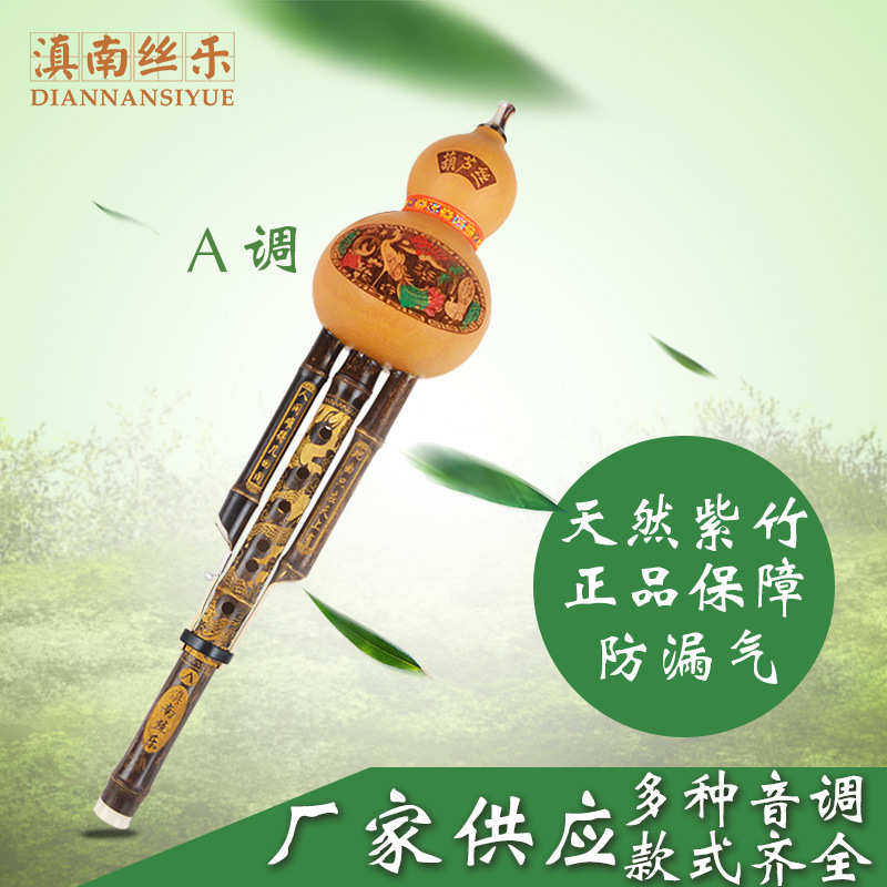紫竹双音葫芦丝 乐器 学习演奏型葫芦丝  精品葫芦丝琴行学校教学