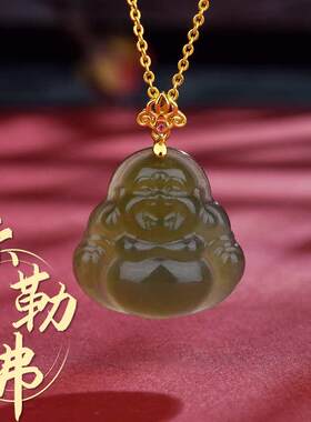 ojluxury |《佛说》天然绯红玛瑙宝宝佛项链甜美锁骨链送女友礼物