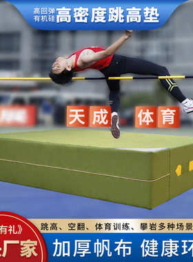 加厚跳高垫高密度海绵垫攀岩训练防护垫学校训练武术折叠背越式垫