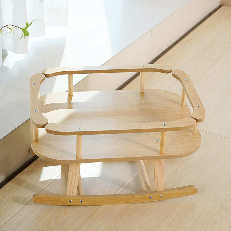 四季木制猫秋千儿窝大号宠物猫可用吊床喵仙夏季猫床床简约摇猫咪