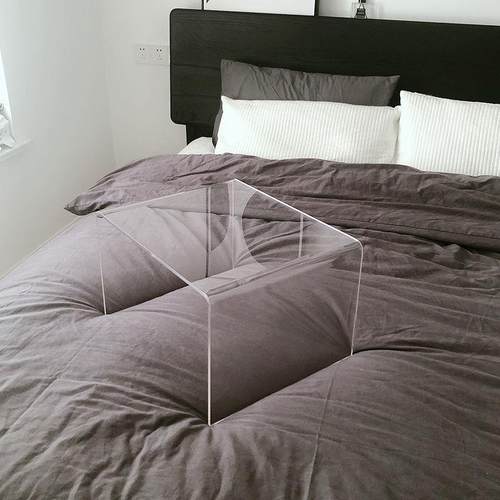 透明亚克力飘窗台桌榻简ZOC榻子米床上矮桌网红家用边约茶桌角炕