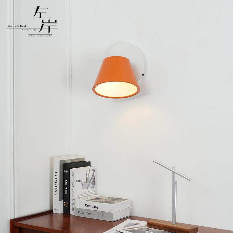 西班牙Marset中古卧室床头壁灯北欧设计师款可旋转阅读过道镜前灯