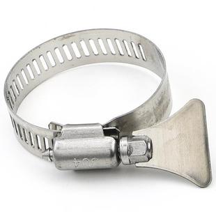 304不锈钢手拧喉箍手柄卡箍4116一抱箍水煤气管固定卡扣MM 4管字0