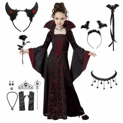 Halloween Costume for Kids Halloween Fantasy Vampire Costume
