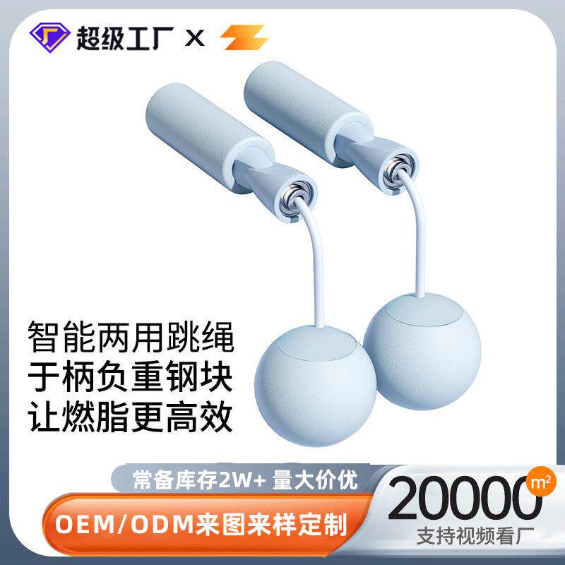 无绳跳绳负重跳绳成人款两用大球跳绳健身器材跳绳器体育用品