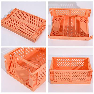 5 Color Organizing Storage Baskets Case Folding Student Desk