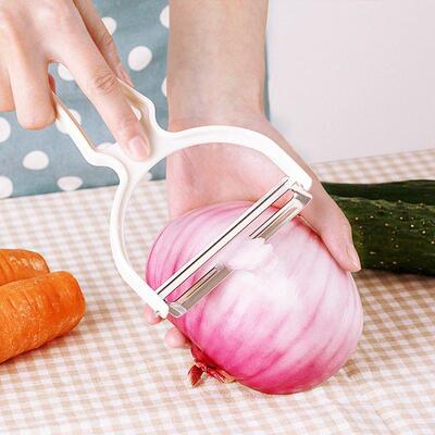 日本进口刨刀大号削皮刀宽口刨丝器果蔬削皮器卷心菜瓜果去皮器