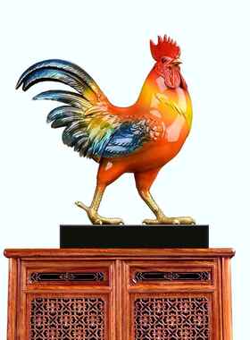 好运黄铜工艺品大公鸡铜装饰品中国客厅入口装饰品开幕礼品雕刻