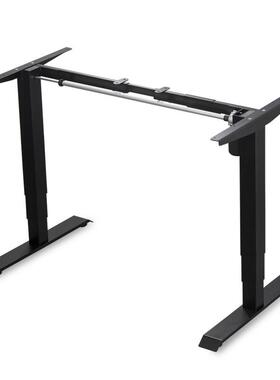 厂家昇华科技单电机三节智能电动升降桌架办公家用电脑桌商务书桌