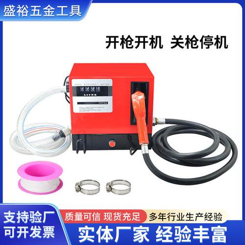 全自动车载小型智能加油机柴油煤油自吸抽油泵12V24V220V加油设备