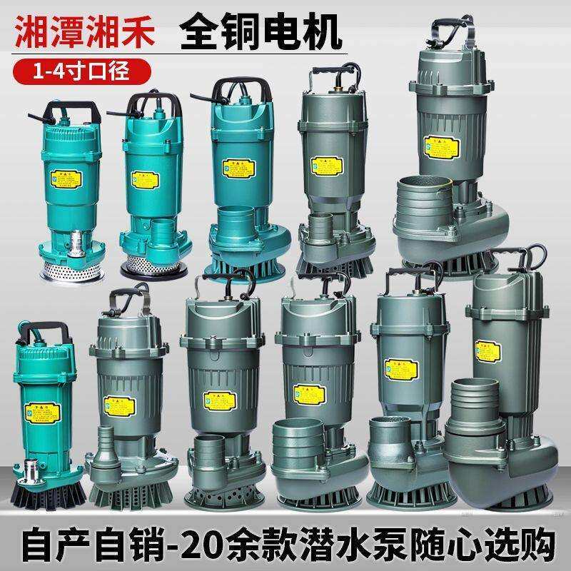 湘潭湘禾潜水泵国标380V220V清水泵农用灌溉家用大流量扬程抽水泵
