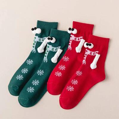 Christmas Socks for Couples Funny Holding Hands Stockings