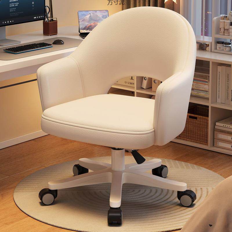 化妆椅子女生卧室靠背旋转衣帽间轻奢美甲滑轮梳妆台专用凳子