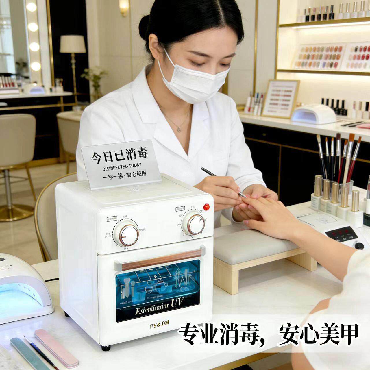 快速消毒美发店手机/手表可携式消毒盒生活用品台式美容院消毒柜