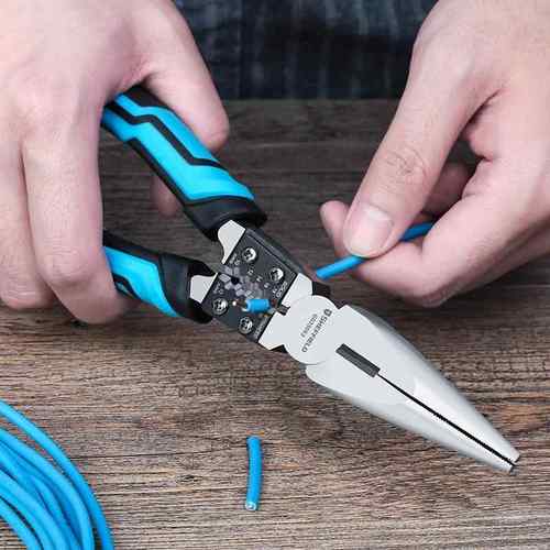 高档钢盾工工业级多能钳子电专用工具大全万用尖钳老虎剥线手功嘴