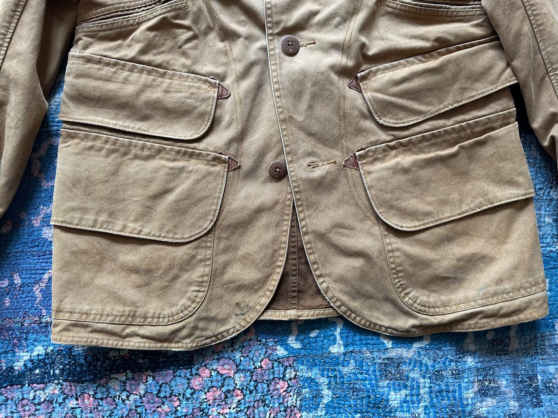 Polo Ralph Lauren Khaki Hunting Jacket — back