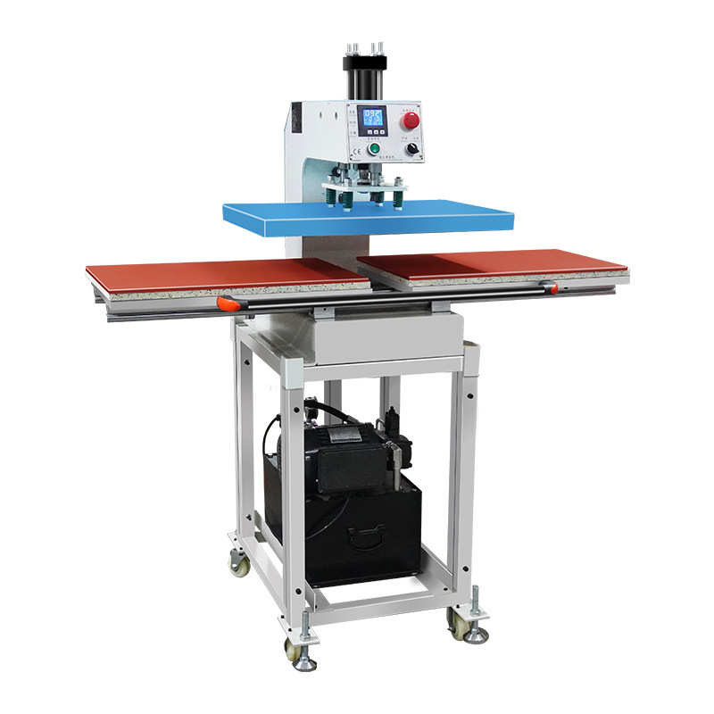 金美果液压下滑双工位服装印花面料烫画机液压烫钻机40*60