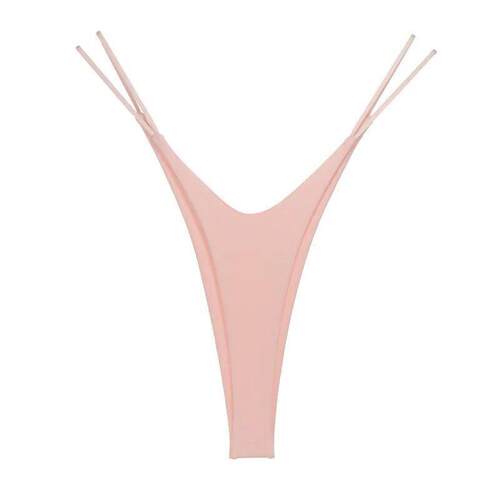 Sexy High-split Cotton Thong Women Plus Size Fitness Hip Lif