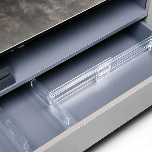 DIY Adjustable Drawer Organizer Dividers, Transparent Cabine