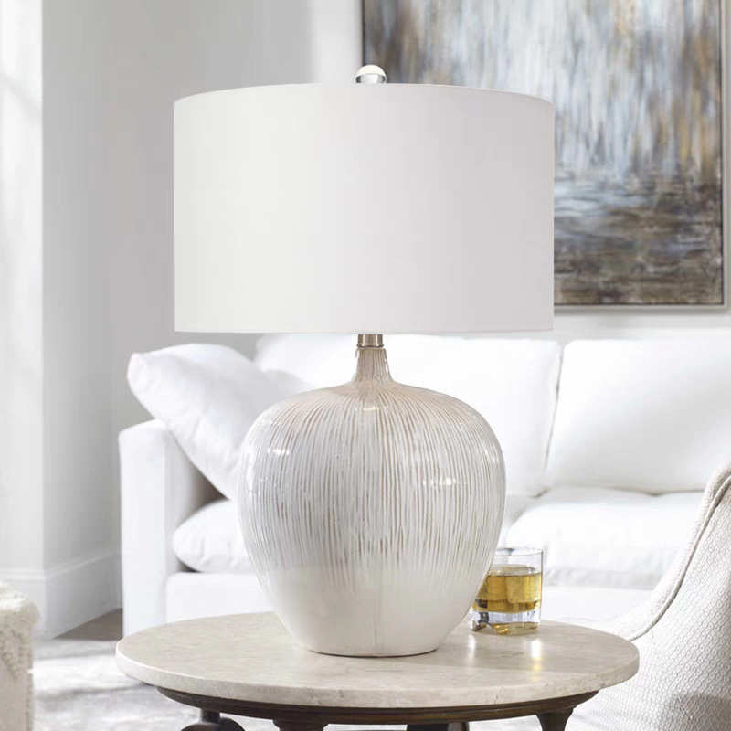 美式陶瓷台灯现代简约创意酒店设计师客厅卧室床头装饰台灯