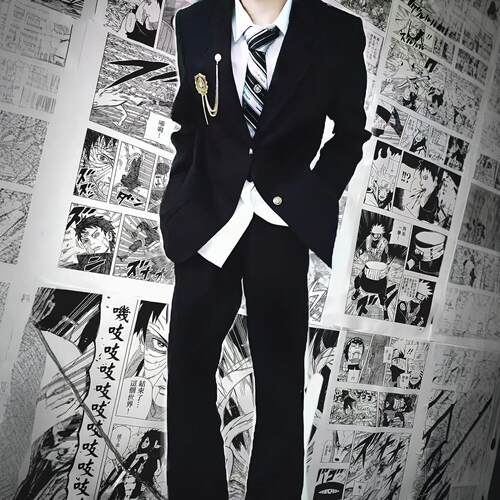 dk男生制服西装男套装日系学院风校供感学生毕业班服预备校服西服