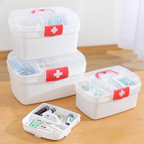 Family First Aid Kit, Large Capacity Storage Box for Student