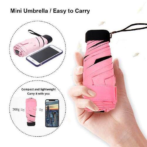 Portable Sun Umbrella With Lifting Mechanism For Easy