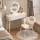 奶油风梳妆台小户型卧室现代简约简白化妆台网红诧寂风化妆桌