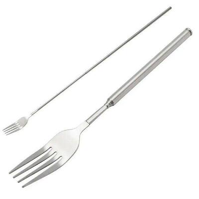 1Pcs Extendable Telescopic Food Fork Cake Fruit Dessert