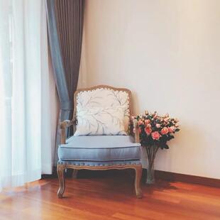 沙发椅式 椅美布艺可 实木单人位复古客厅整家NYL用台休闲扶手阳装