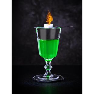 酒吧灵魂日式调酒玻璃苦艾酒专用杯艾碧斯酒杯苦精杯茴香杯高脚杯