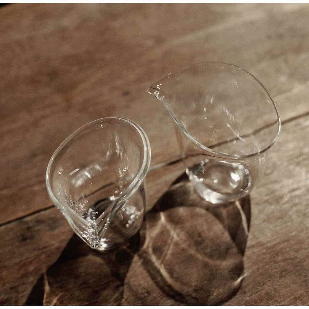 简约悟茶公道硼禅 杯悦高工匠透高杯公茶器玻璃海意》分《品家硅